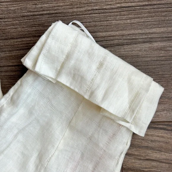 New! Cult Gaia Elle Cream Linen Pantsxxs